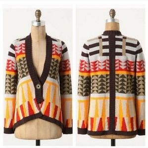 Anthropologie Sparrow Onam Geometric Cardigan